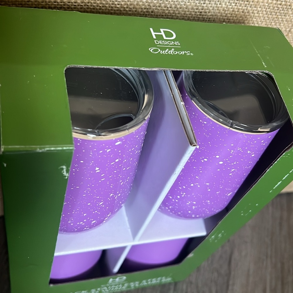 NWT HD Designs Insulated Wine Tumblers set of 4 and FREE GIFT - Picture 6 of 8